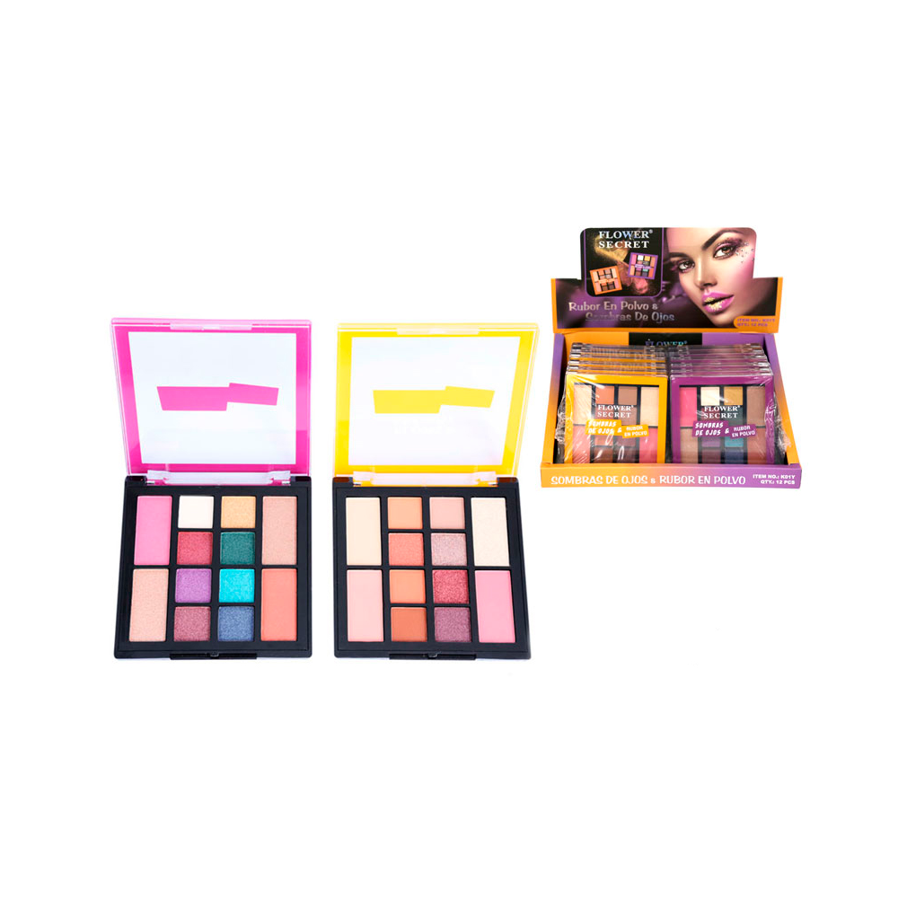 Set de Sombras de Ojos y Rubor en Polvo