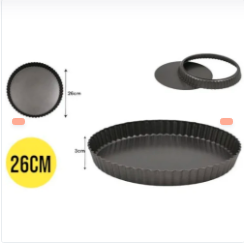 BANDEJA PIZZA EXTRAIBLE CON BORDE ONDULADO