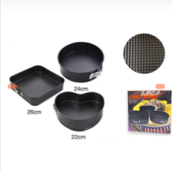 SET DE DIFERENTES MOLDES PARA TARTAS