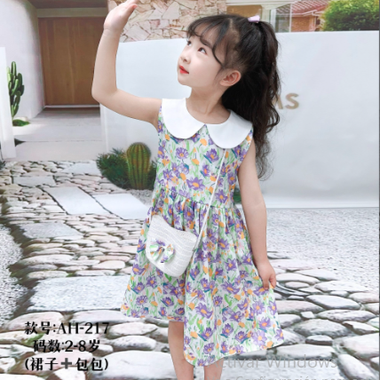Vestidos de Algodon de 2-8 años