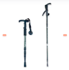 BASTON DE ALUMINIO CON MANGO NEGRO