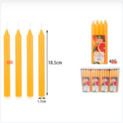 VELA LARGA DE COLOR AMARILLO
