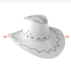 SOMBRERO VAQUERO BLANCO