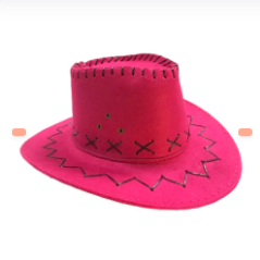 SOMBRERO VAQUERO NIÑO FUCSIA