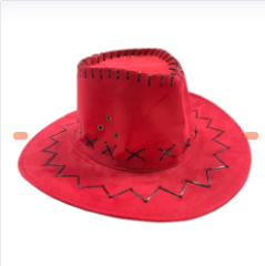 SOMBRERO VAQUERO NIÑO ROJO
