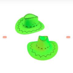 SOMBRERO VAQUERO FLUOR VERDE