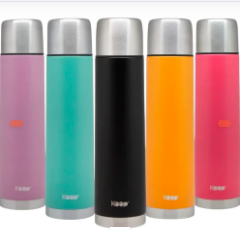 Termo bala 1.0 litro colores Keep Rubber
