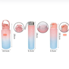 JUEGO DE TRES TERMOS DE PLASTICO