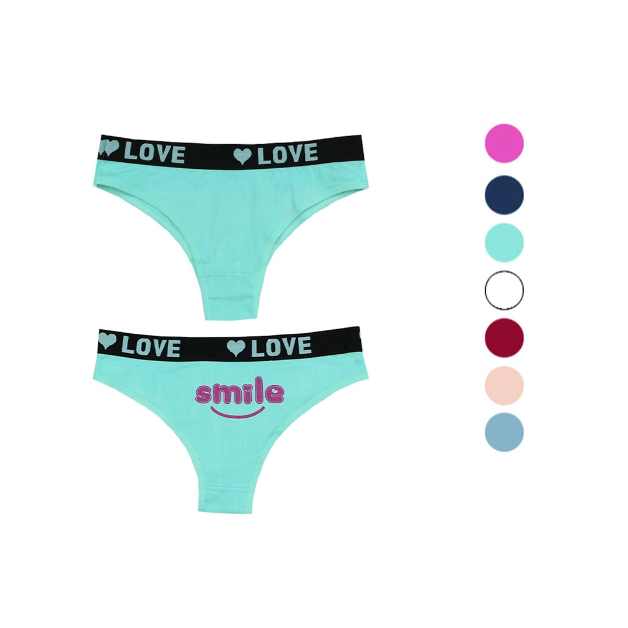 BIKINI CON PRETINA LOVE Y CORAZON