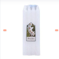 SET VELAS LARGAS BLANCAS