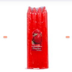 SET VELAS LARGAS ROJAS