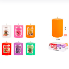 VELAS LARGAS DE COLORES