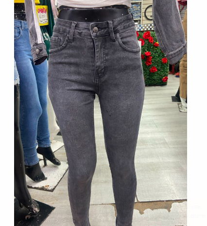 pantalon pitillo plomo basico