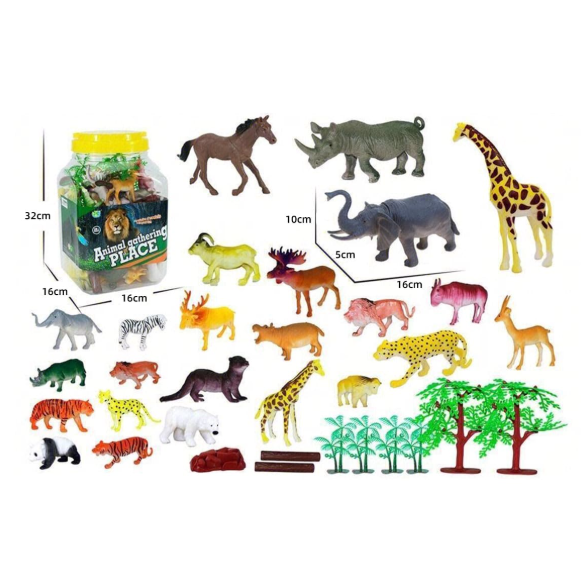 TARRO CON ANIMALES 
