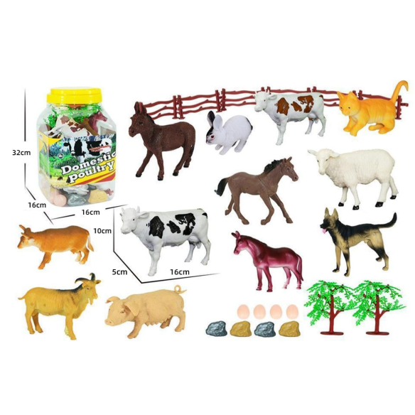TARRO CON ANIMALES 