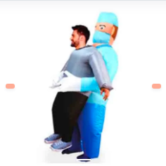 DISFRAZ INFLABLE ENFERMERO