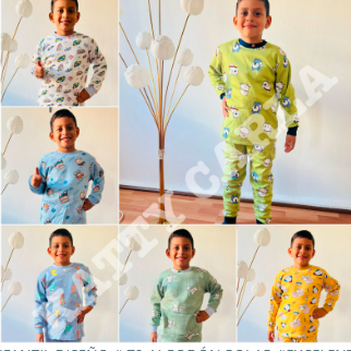 PIJAMA INFANTIL DISEÑO  ALGODÓN POLAR