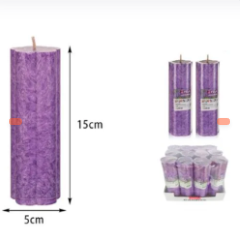 VELA EN FORMA DE FLOR LARGA AROMATICA