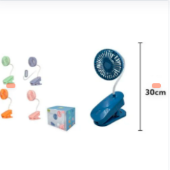 VENTILADOR DE MANO CON CLIP