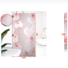 PAPEL ADHESIVO PARA CRISTALES ESTAMPADO DE FLORES