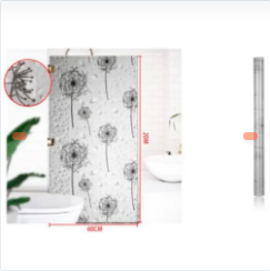 PAPEL ADHESIVO PARA CRISTALES ESTAMPADO DE FLORES
