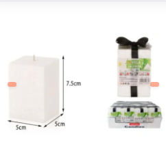 VELA CUADRADA BLANCA MEDIANA AROMATICA