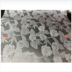 ADHESIVO PARA CRISTAL ESTAMPADO DE FLORES