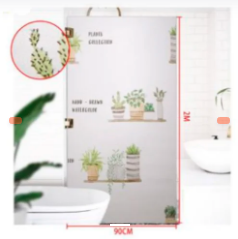 ADHESIVO PARA CRISTAL ESTAMPADO DE PLANTAS