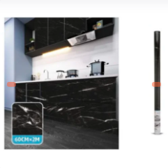 PAPEL ADHESIVO PARA MUEBLES ESTAMPADO NEGRO