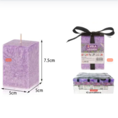 VELA CUADRADA PURPURA MEDIANA AROMATICA