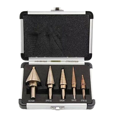 set 5 brocas escalonadas acero