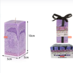 VELA CUADRADA PURPURA MEDIANA AROMATICA