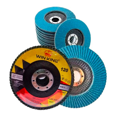 pack 10 disco lija traslapado flap metal p120