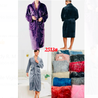 BATA BAÑO UNISEX