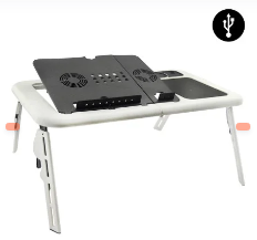 Mesa Plegable Para Notebook Con 2 Ventiladores, Multifuncional