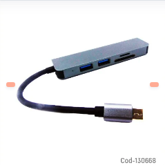 Hub Tipo C 5 En 1, 3 USB