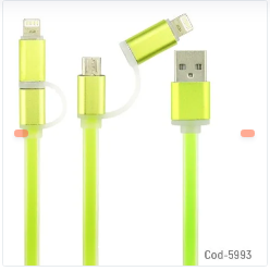 CABLE USB 2 EN 1 USB MICRO/IPHONE