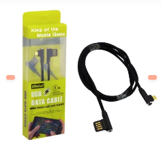 Cable USB Micro 5 PIN Curvo, 100Cm