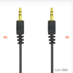 CABLE 1X1 PLUG 3,5MM, ESTÉREO