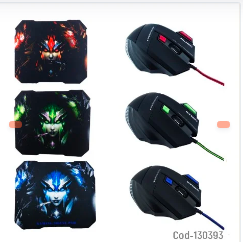 MOUSE + MOUSE PAD GAMER
