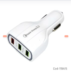 CARGADOR TRIPLE 3.5A QUICK CHARGE 18WATT