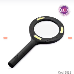 Lupa 80MM Con 3 LED COB