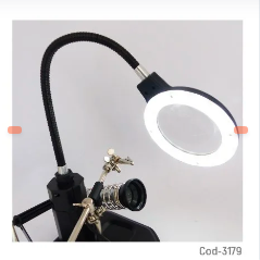 TERCERA MANO CON LUPA Y LUZ   