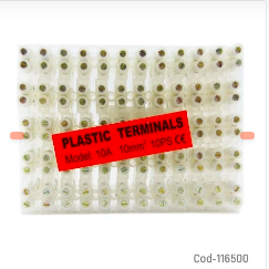 Regleta PVC 10Mm, 10 Amper, X 10 Piezas.