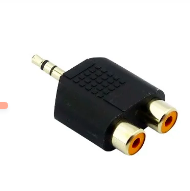 ADAPTADOR 2 RCA A PLUG 3,5MM