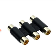 COPLA TRIPLE RCA HEMBRA-HEMBRA