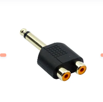 ADAPTADOR 2 RCA A PLUG 3,5MM