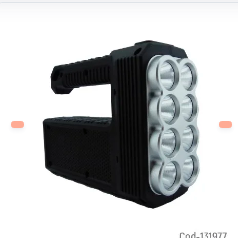 LINTERNA 8 LED+1COB, RECARGABLE