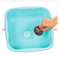 LAVABO CON COLADOR
