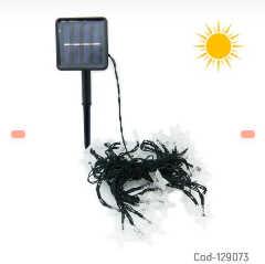 GUIRNALDA SOLAR, LUZ ESTRELLAS, 12 METROS